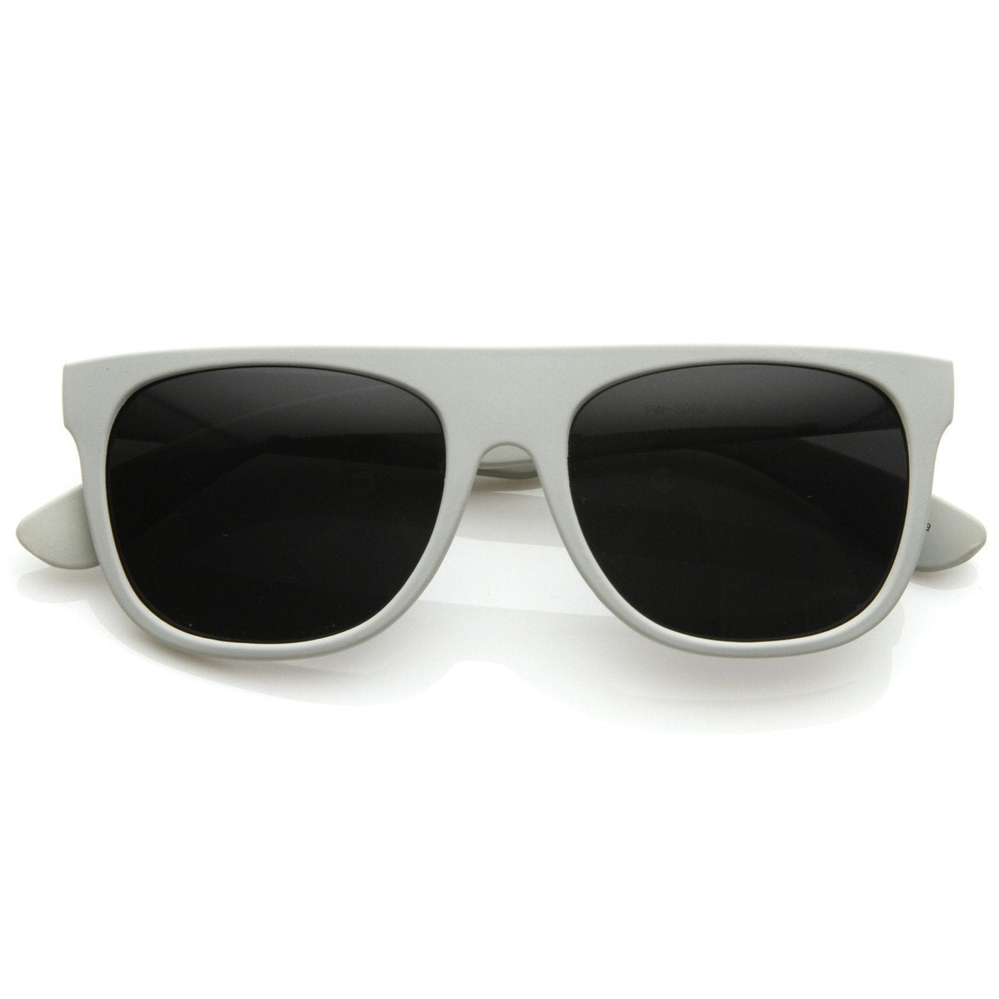 zeroUV Super Flat Block Top Retro Horned Rim Sunglasses 8066