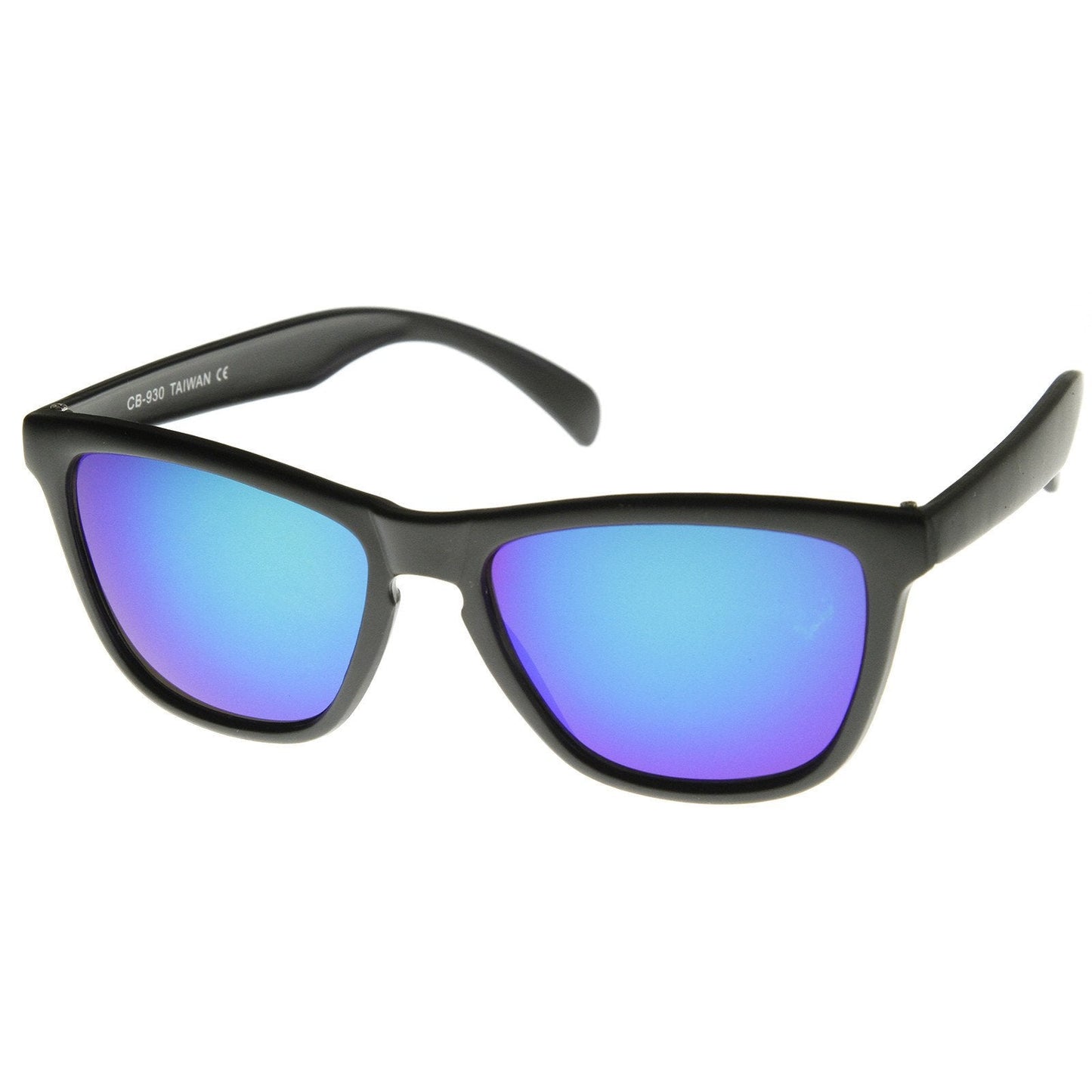 zeroUV - Rad Action Sports Mirrored Lens Horned Rim Sunglasses 8647