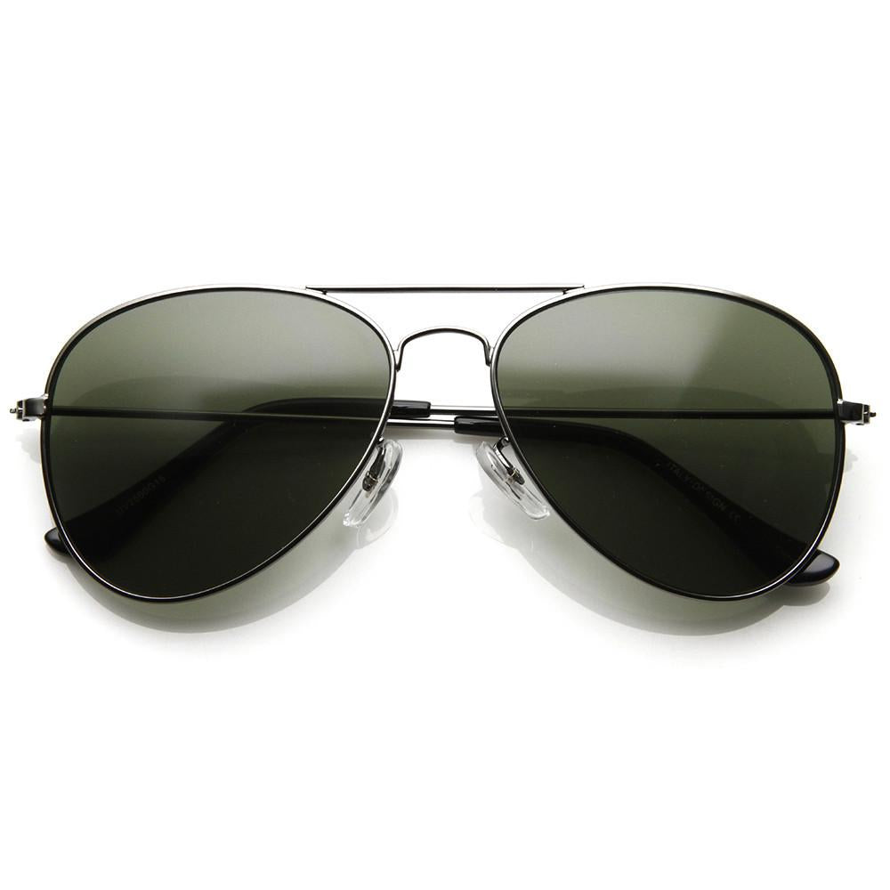 zeroUV - Celebrity Classic Metal Military Aviator Sunglasses 1041