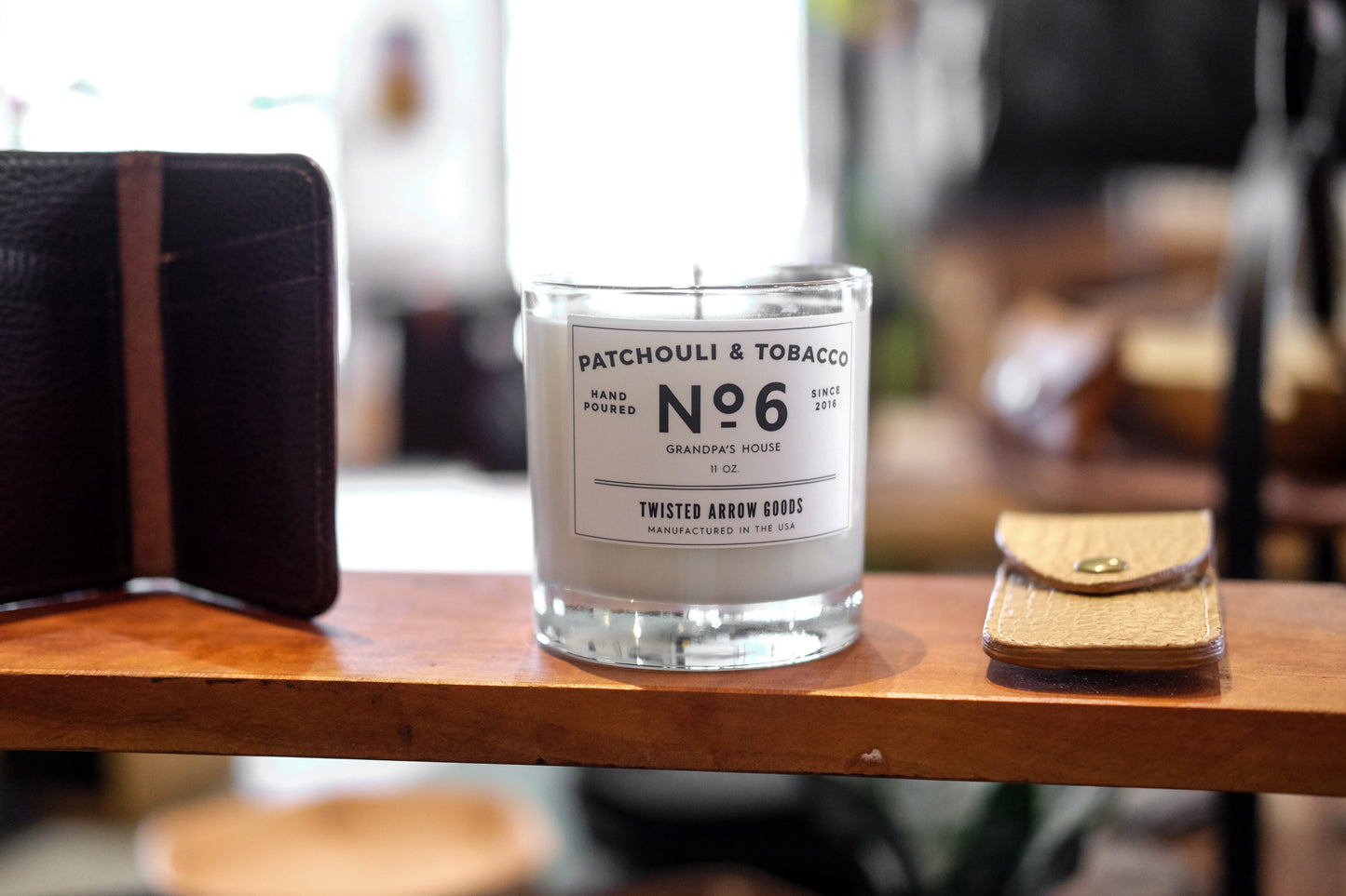 Twisted Arrow Goods Patchouli & Tobacco No.6 Soy Candle