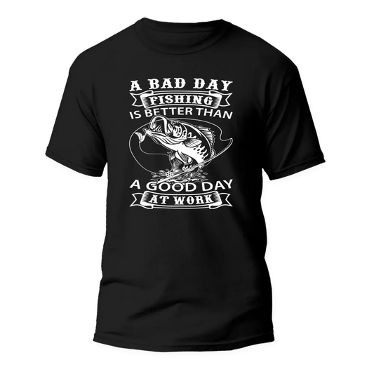 Outdoorzees A Bad Day Fishing T-Shirt
