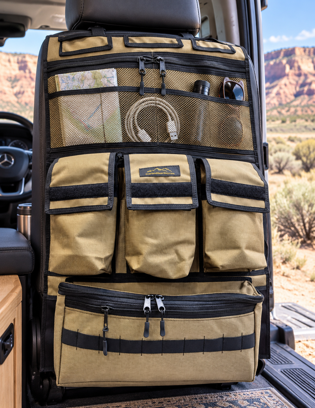 Overland Gear Guy Adventure Ready 3 Seat Organizer