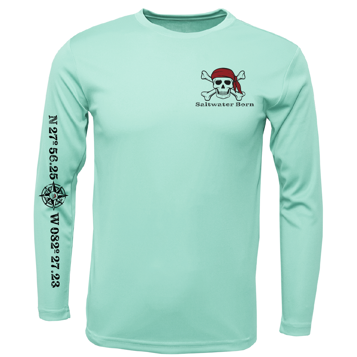 Saltwater Born "All for Rum and Rum for All" Long Sleeve UPF 50+ Dry-Fit Shirt