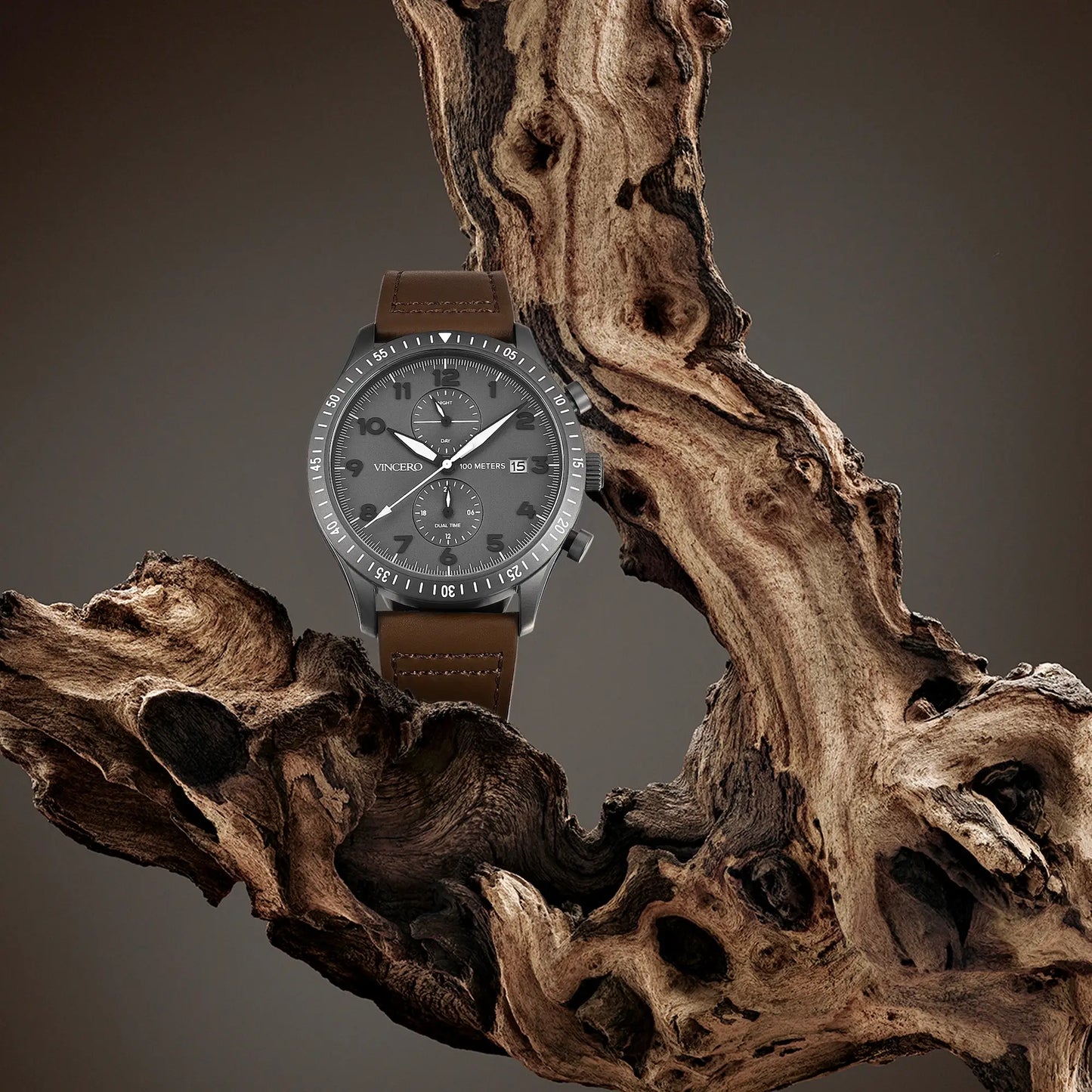 Vincero The Altitude - Gunmetal/Walnut