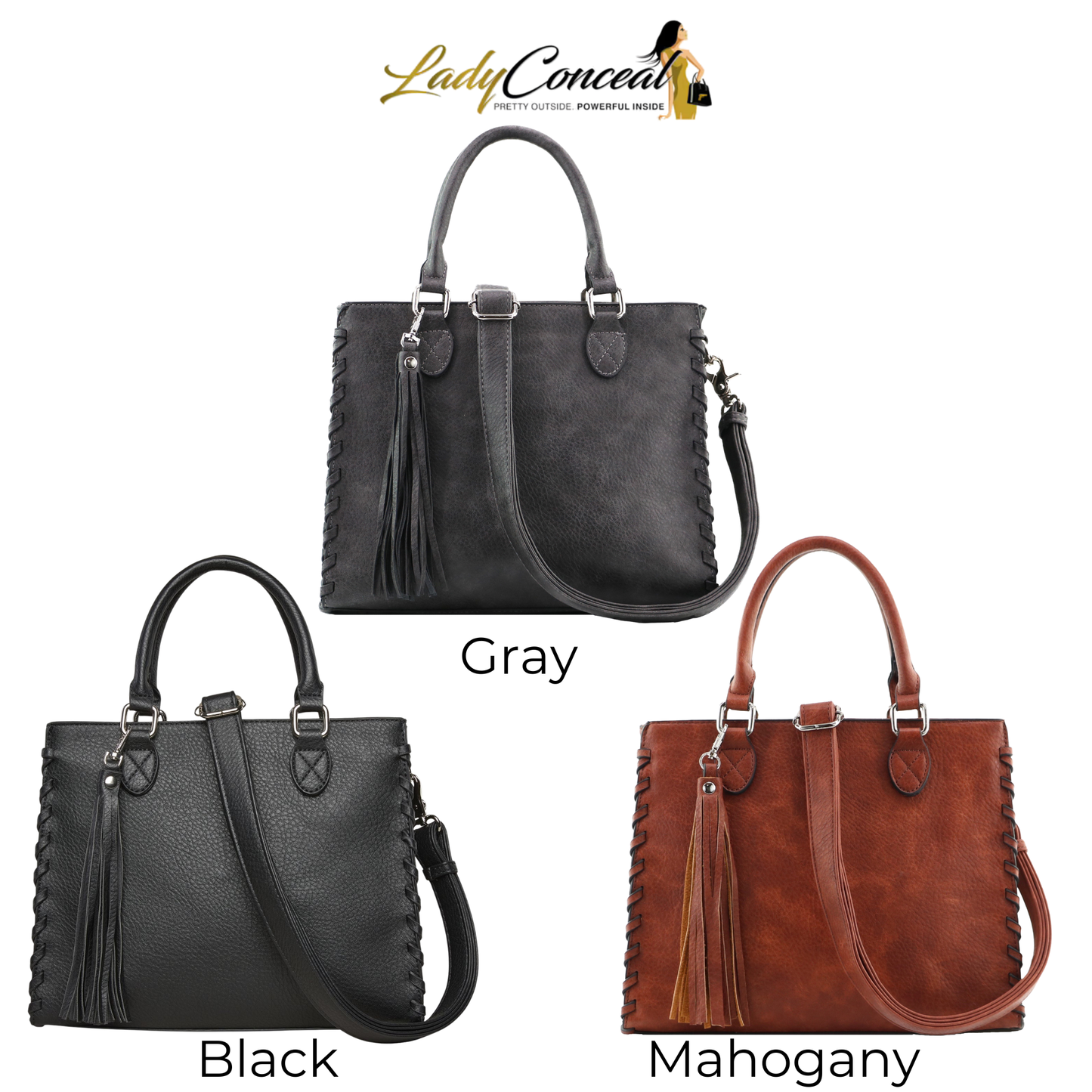 Concealed Carry Crossbody Ann Satchel by Lady Conceal