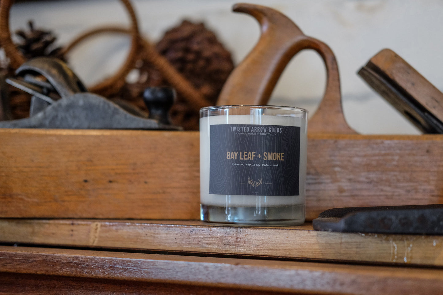 Twisted Arrow Goods Bay Leaf & Smoke Soy Candle