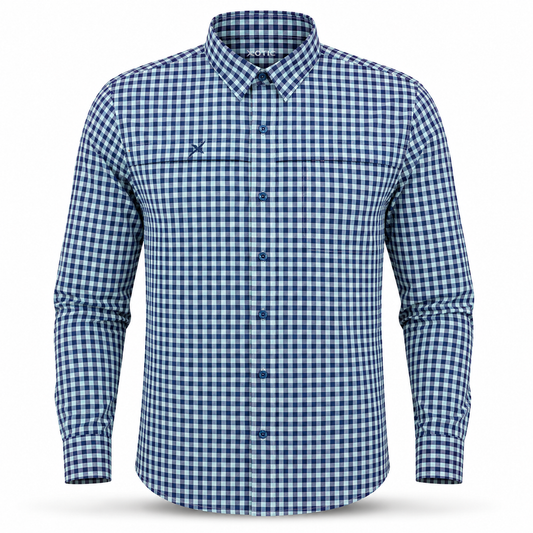 Xotic - Long Sleeve Patterned Lifestyle Button Down w/ REPEL-X