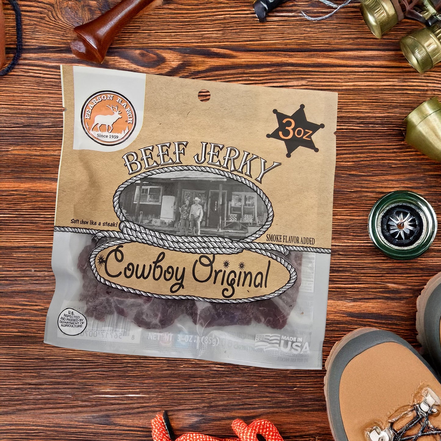 Pearson Ranch - Cowboy Original Beef Jerky - 3 oz