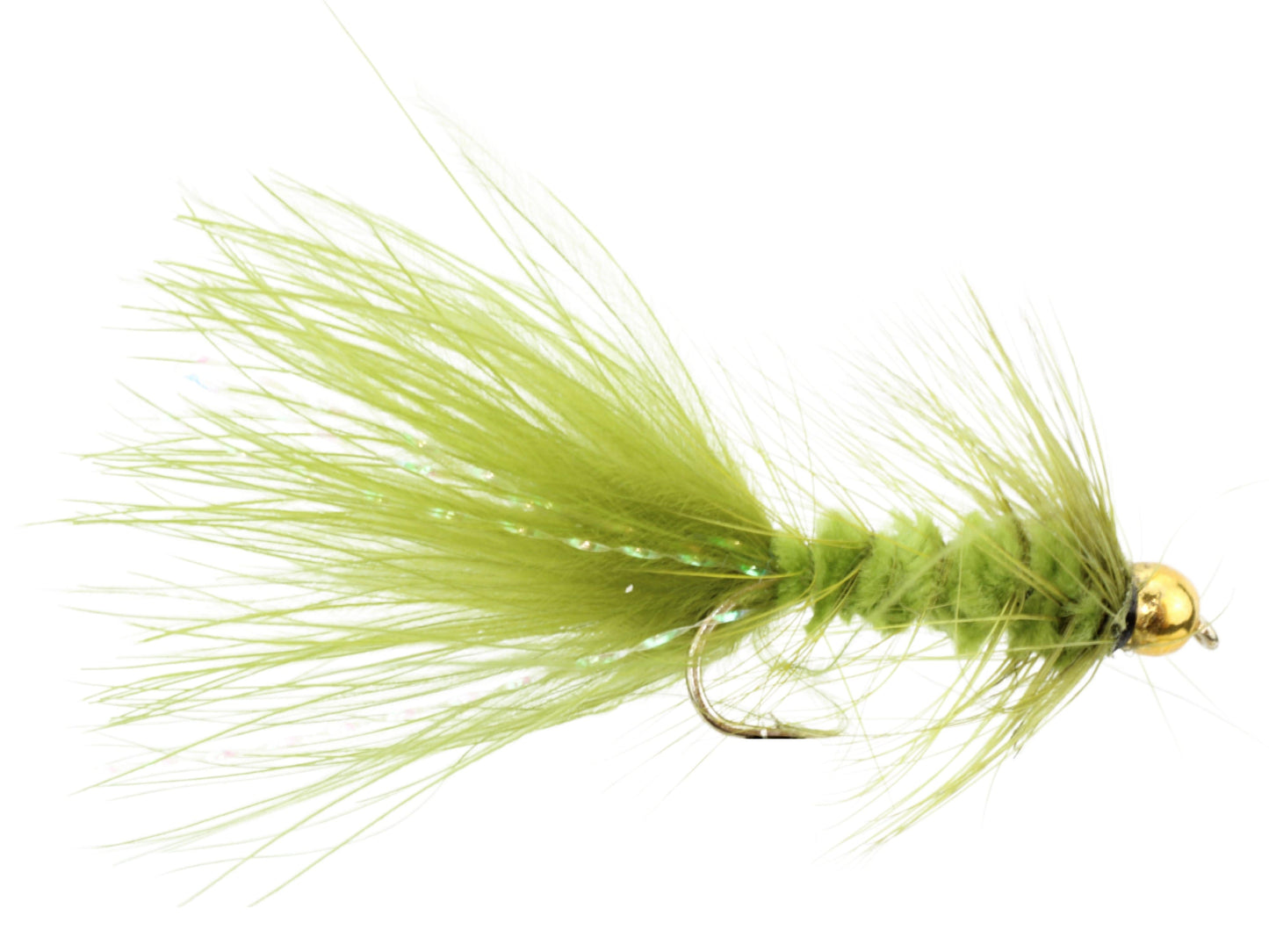 Wild Water - Olive Wooly Bugger w/ Bead Head, Size 10, Qty. 6