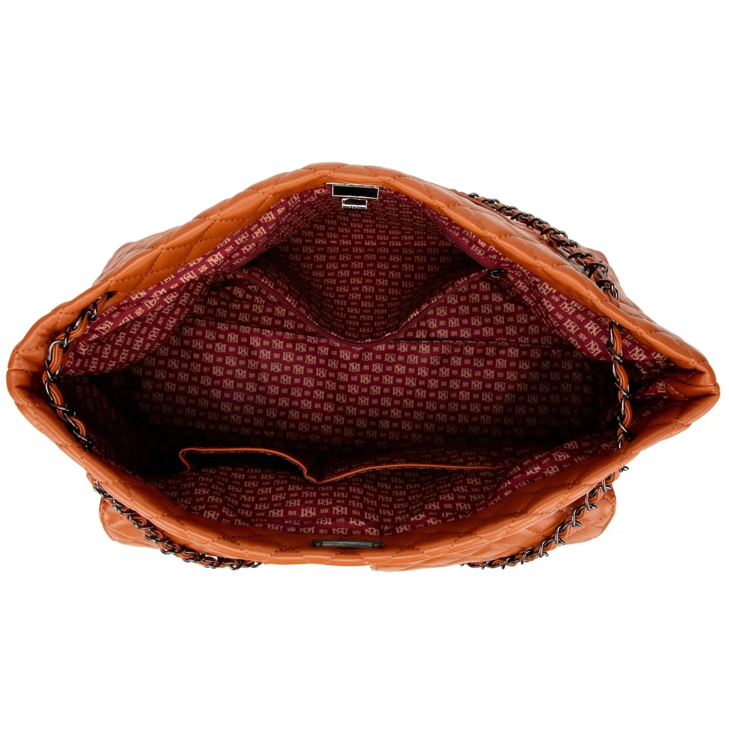 Badgley Mischka Diana Quilted Vegan Leather Weekender Duffel Bag