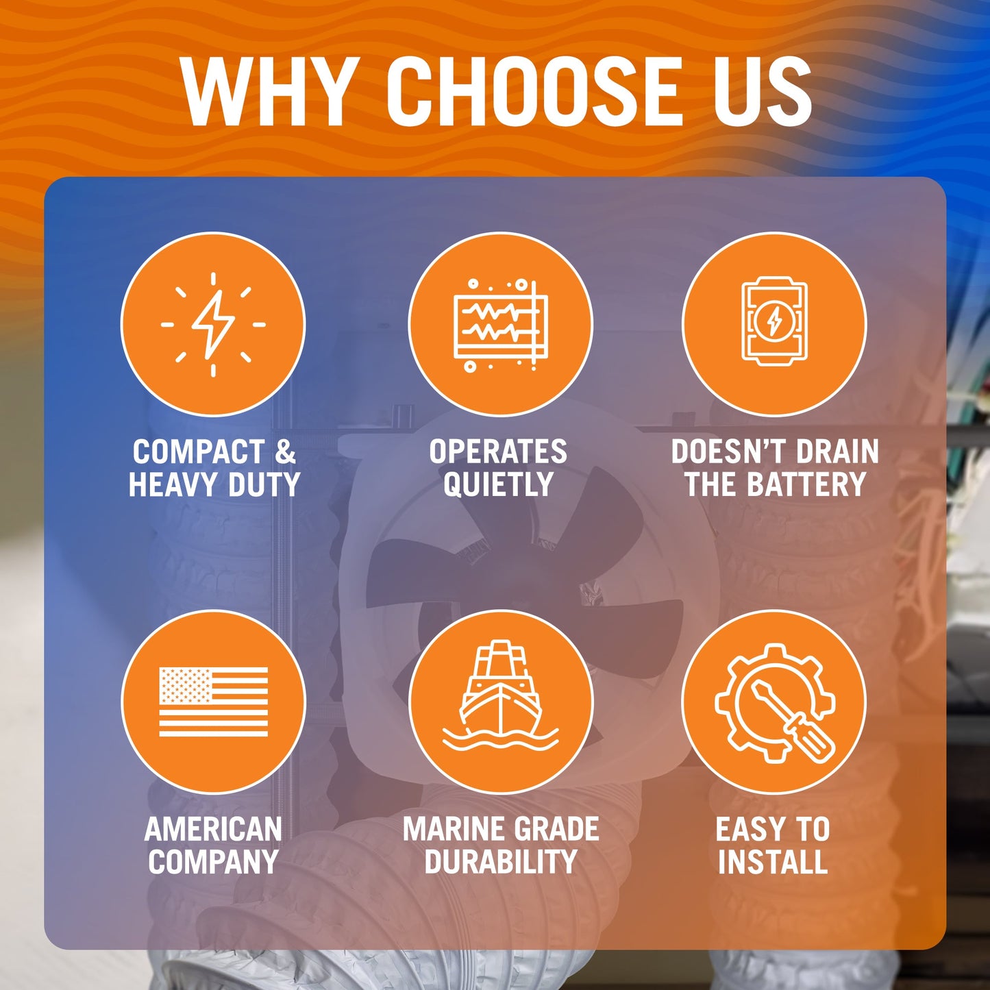 Better Boat - Boat Blower Fan Inline 12v