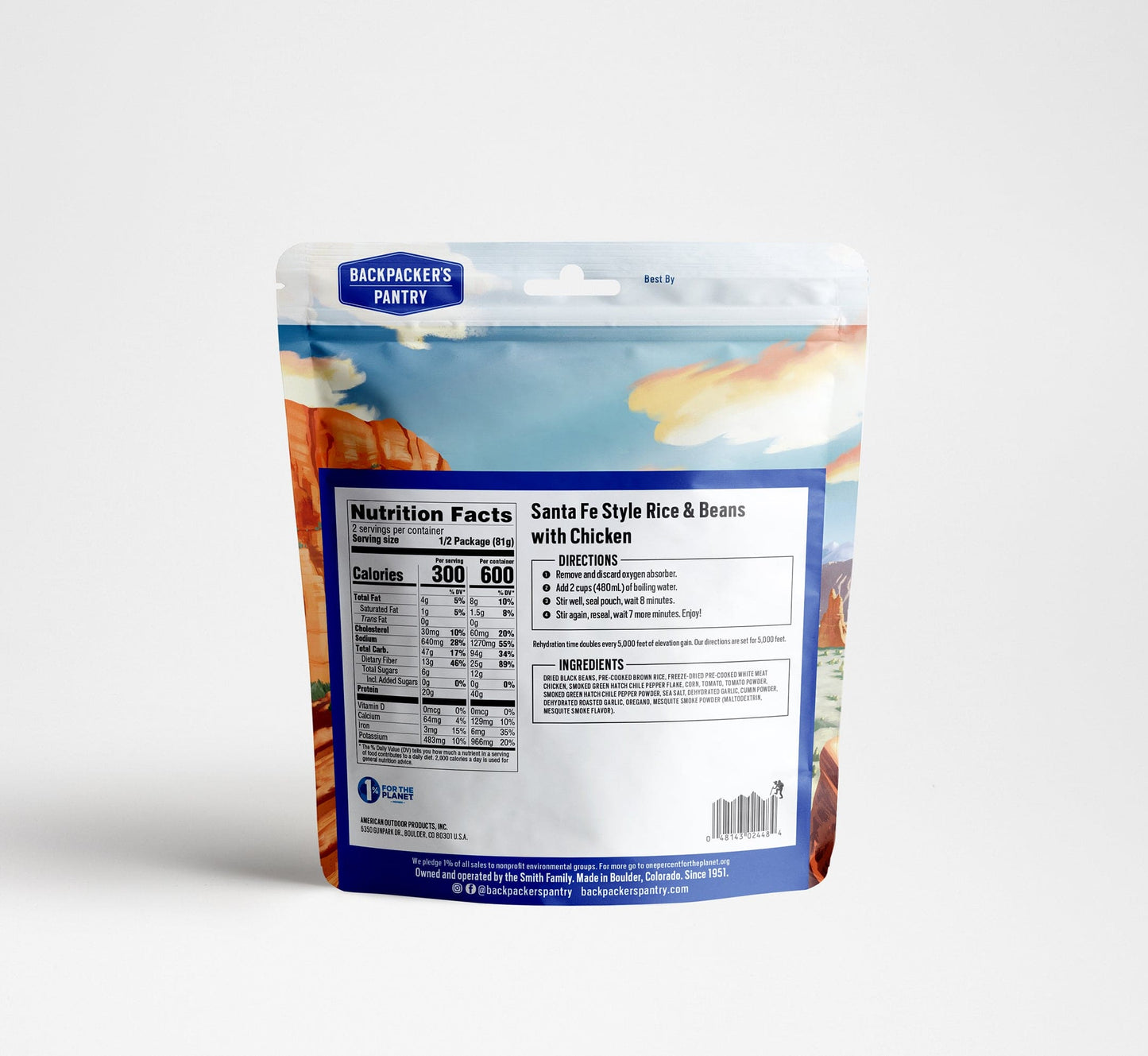 Backpacker's Pantry Santa Fe Style Rice & Beans with Chicken