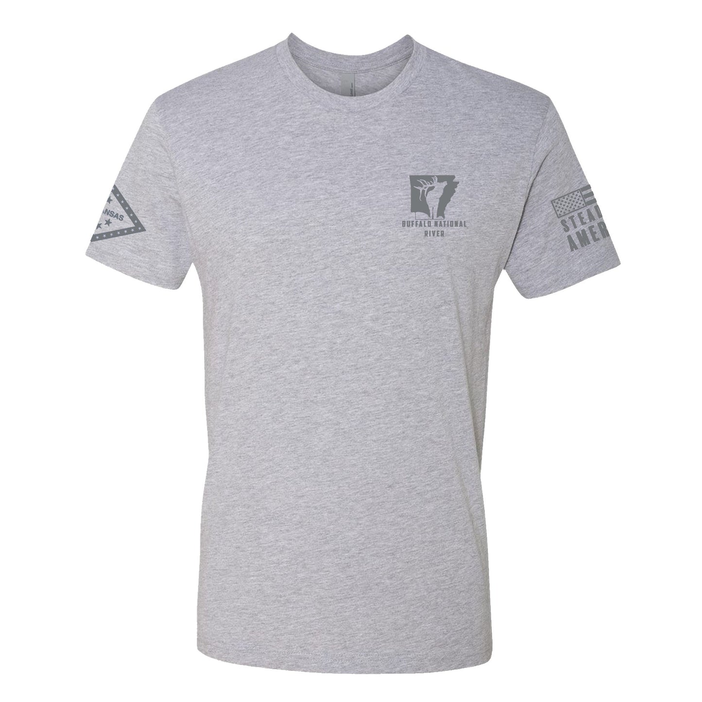 Steadfast American - Buffalo National River, Kayak T-Shirt