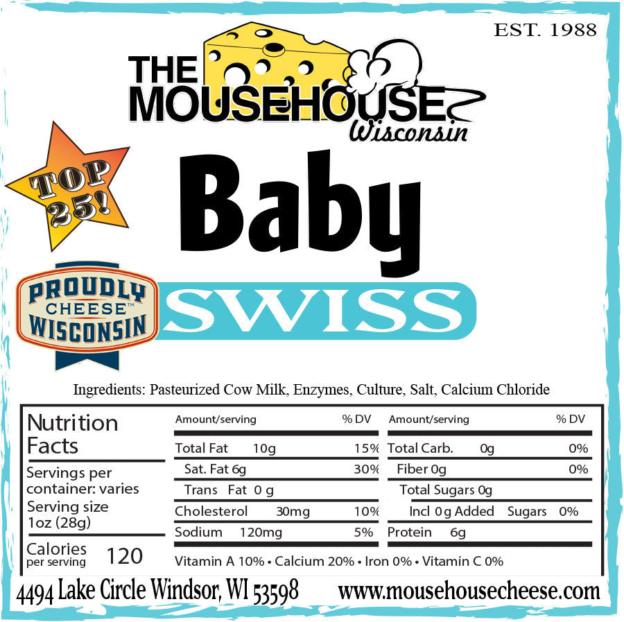 Mousehouse Cheesehaus Baby Swiss