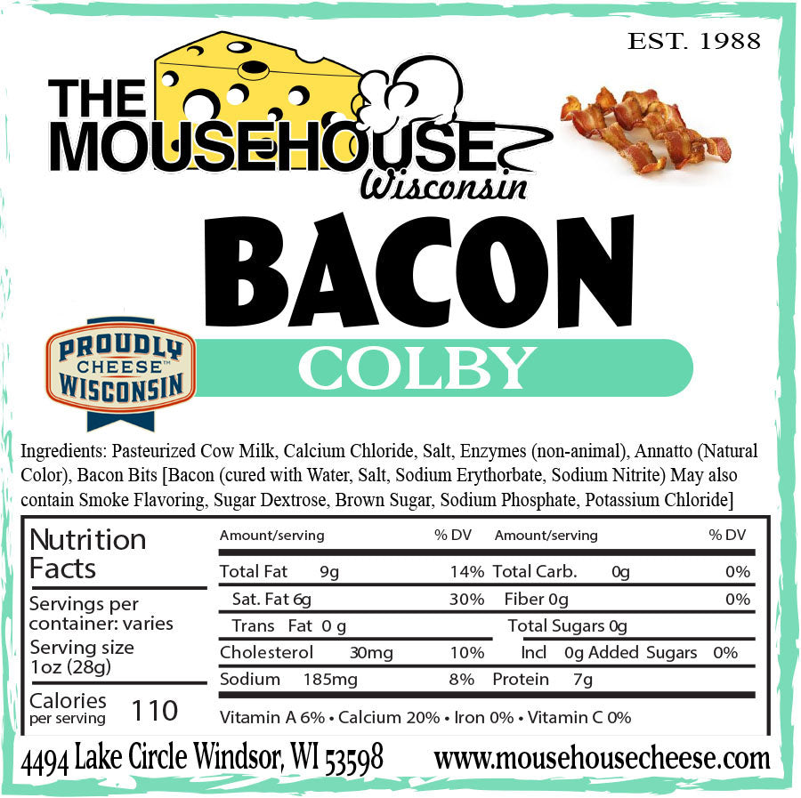 Mousehouse Cheesehaus Bacon Colby