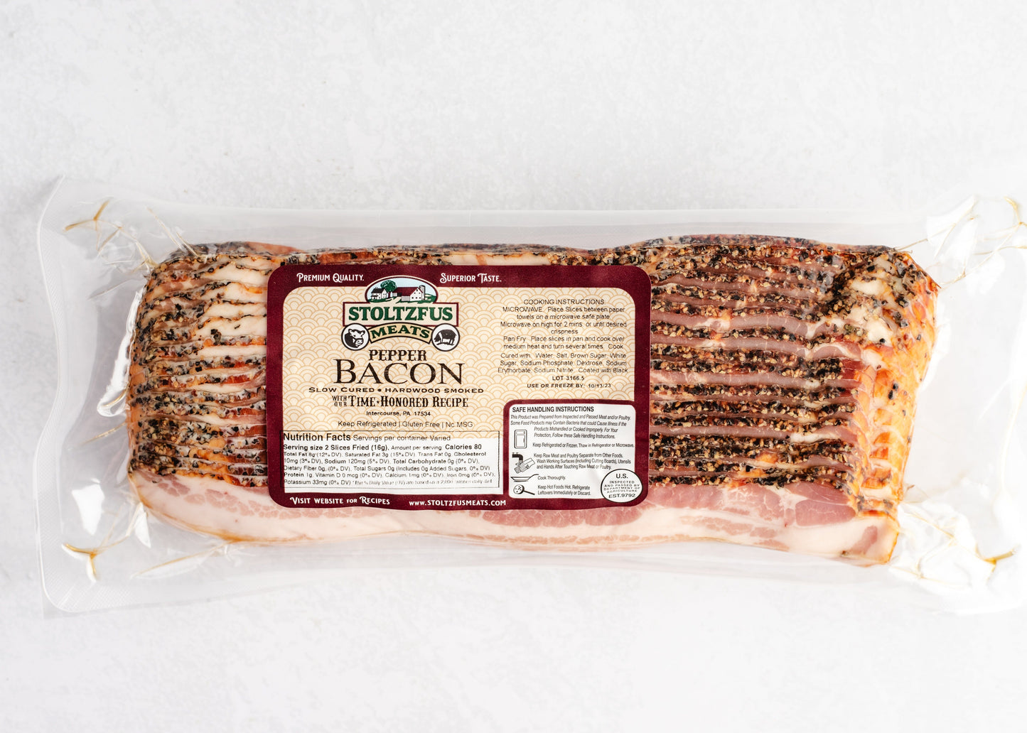 Stoltzfus Meats Sliced Bacon