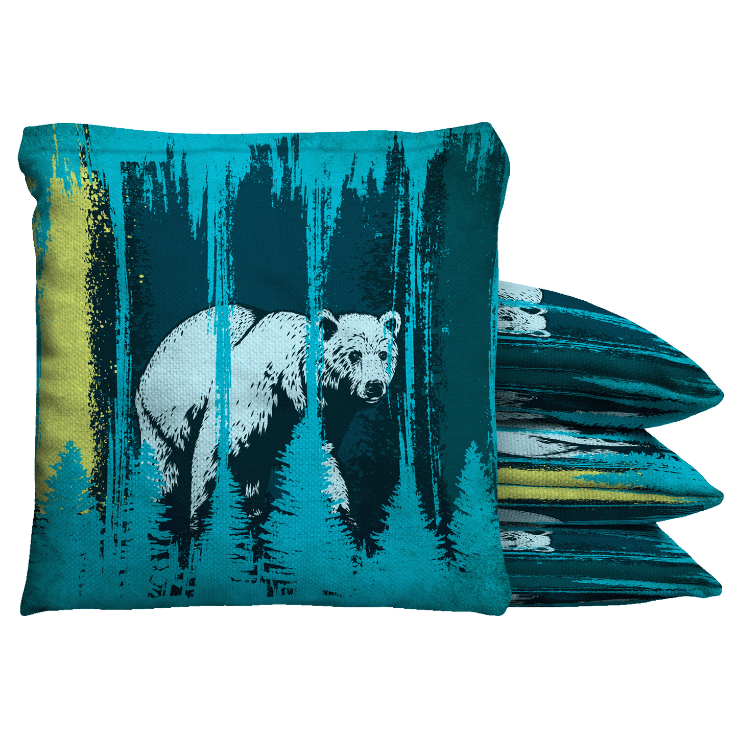 Baggo Grizzly Bear Bean Bags Cornhole Bean Bag Toss Bags (set of 8)