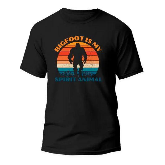 Outdoorzees Bigfoot Is My Spirit Animal Man T-Shirt