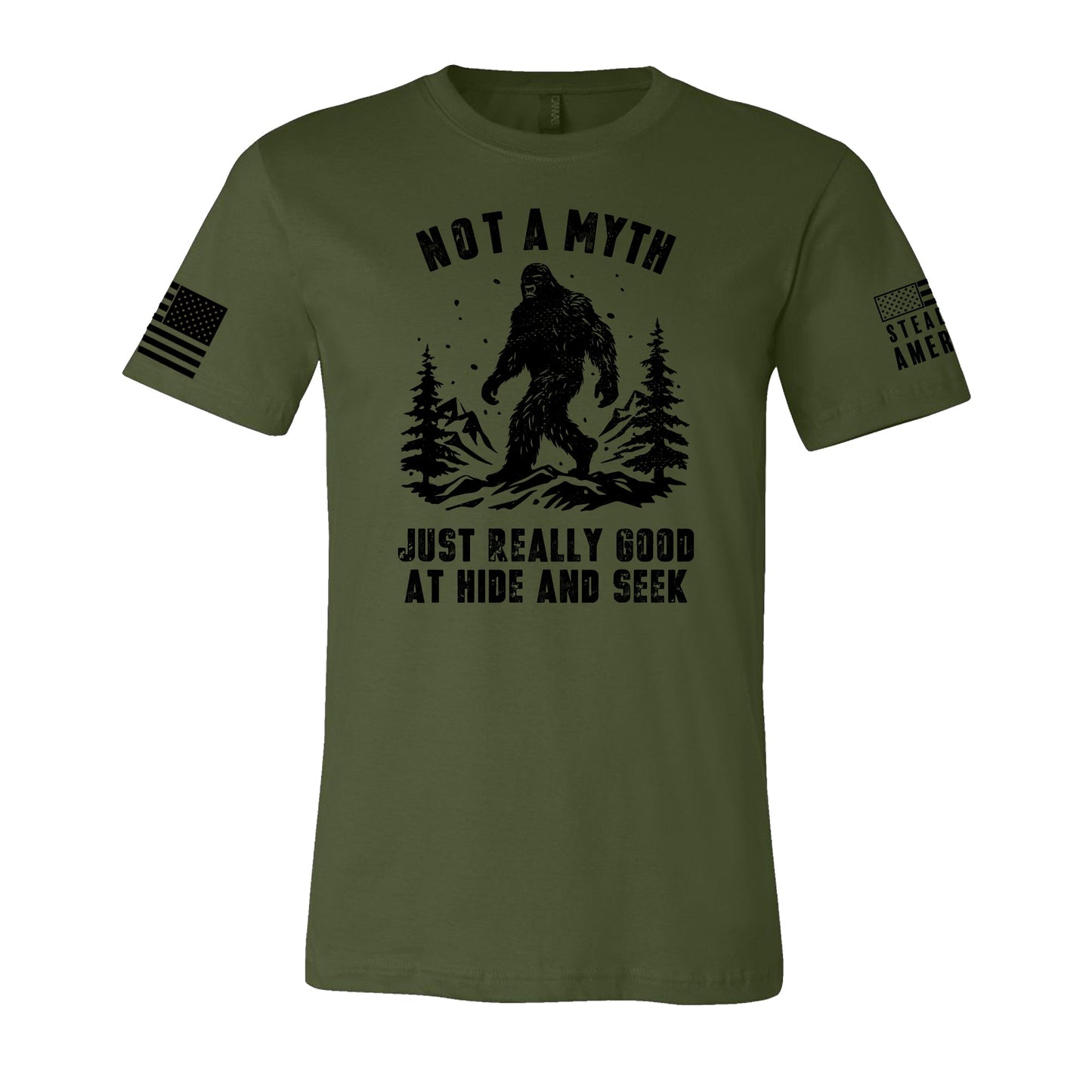 Steadfast American - Bigfoot, Not a Myth T-Shirt