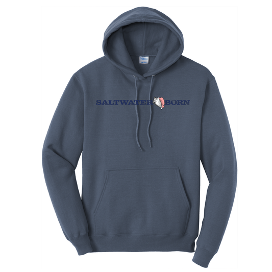 Saltwater Born Blue Marlin Cotton Hoodie