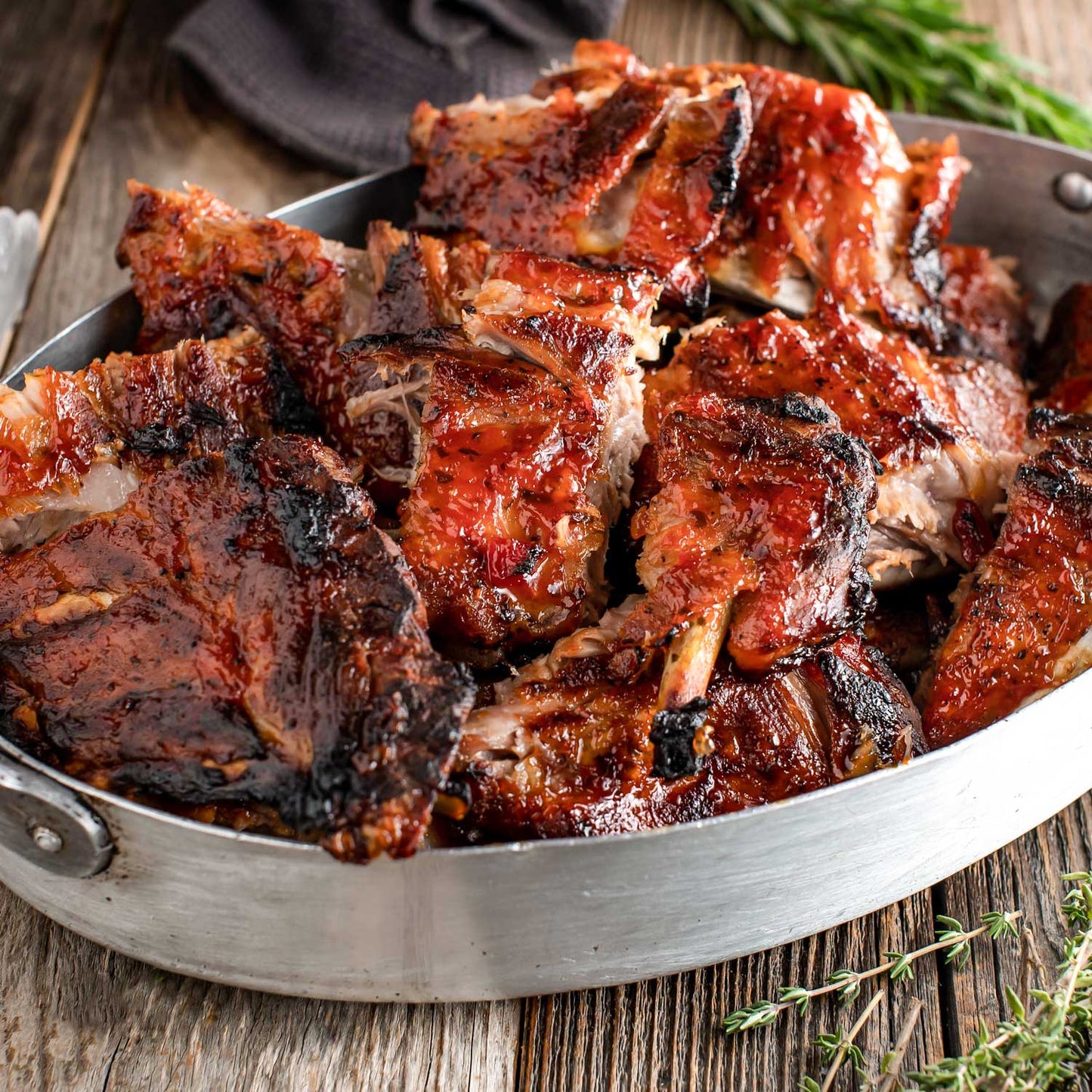 Pig of the Month BBQ *NEW*: Small Batch Apple Butter Baby Back Ribs – Pasture Raised 2-Rack BBQ Bundle | Gluten Free | 4lbs