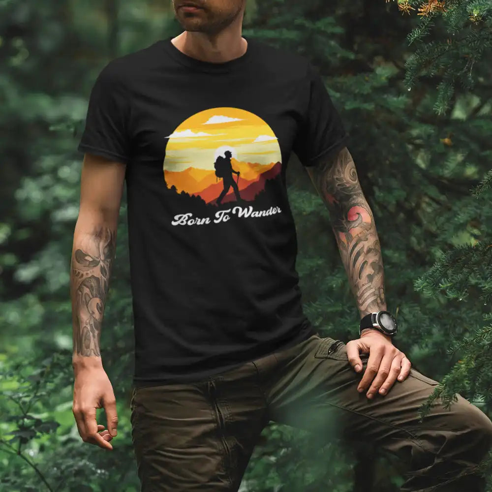 Outdoorzees Born To Wander Man T-Shirt