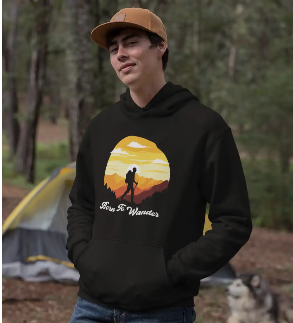 Outdoorzees Born To Wander Unisex Hoodie