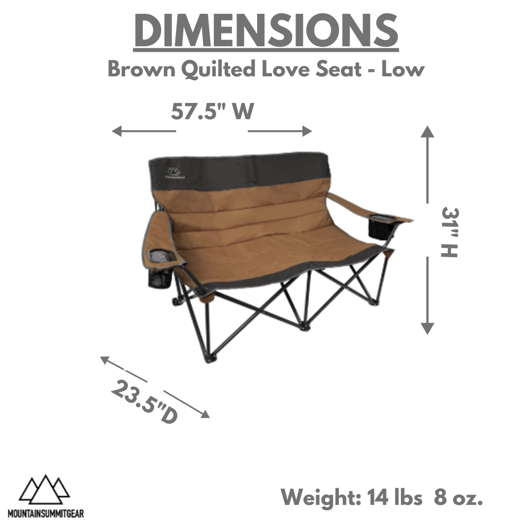 Caddis Sports Quilted Love Seat