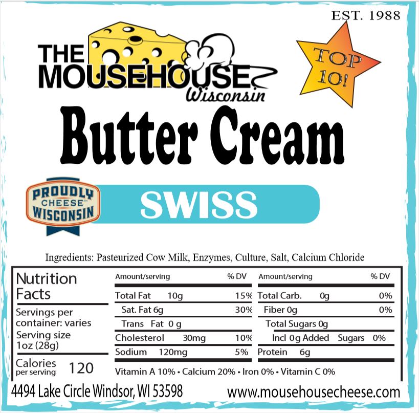 Mousehouse Cheesehaus Butter Cream Swiss