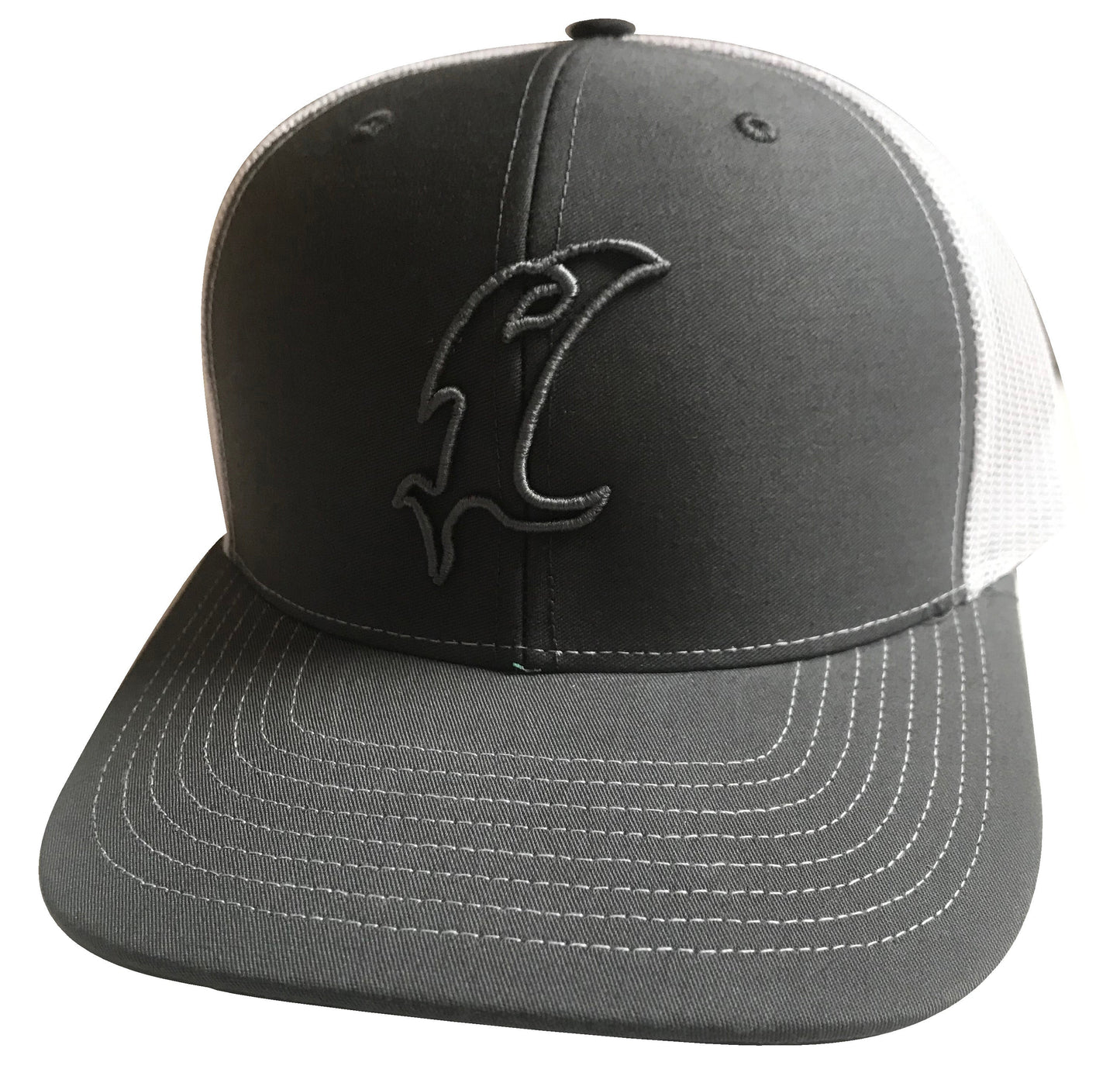 Vicious Fishing "Vic" Outline Gray Adjustable Hat