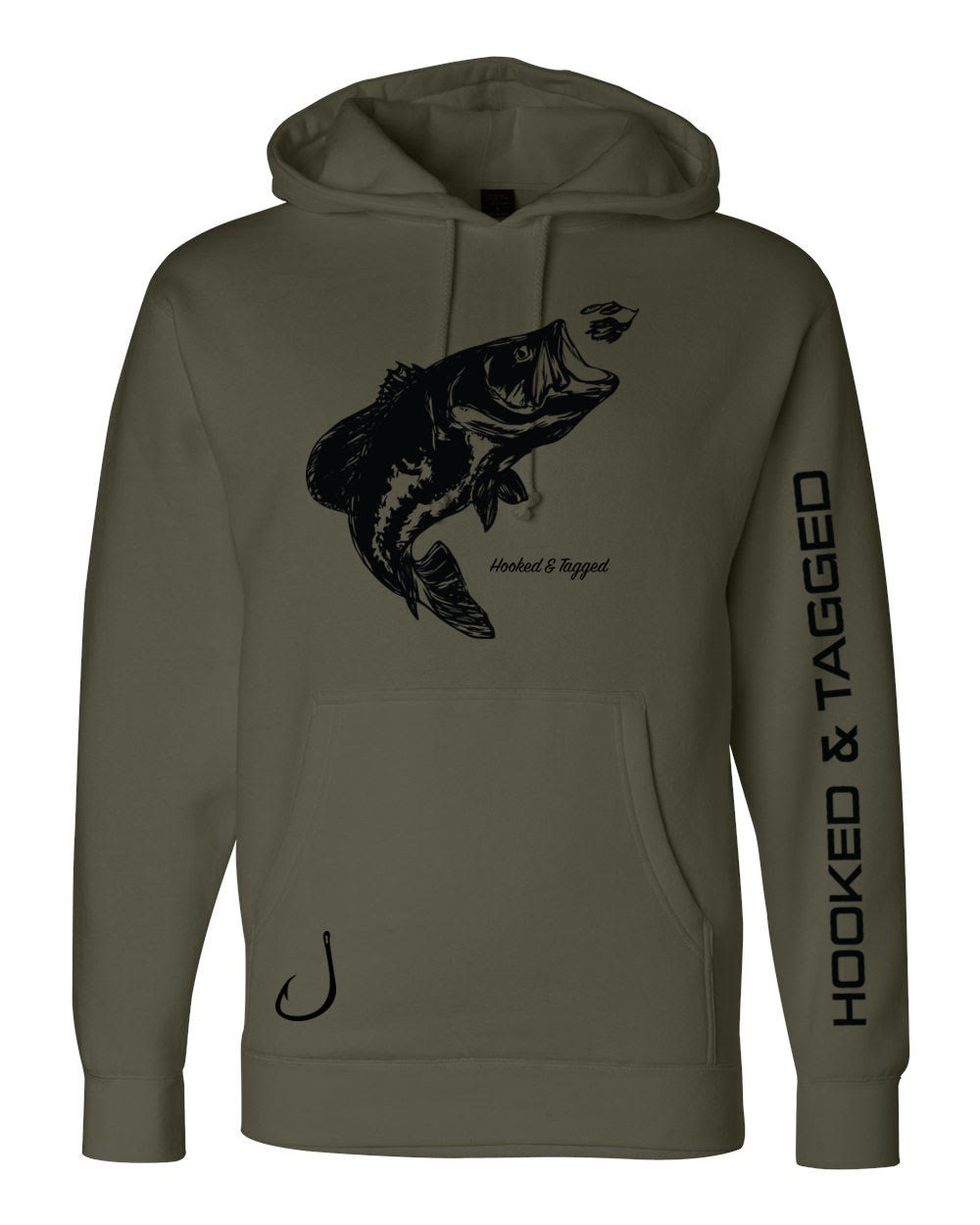 Hooked & Tagged - Bassin Hoodie