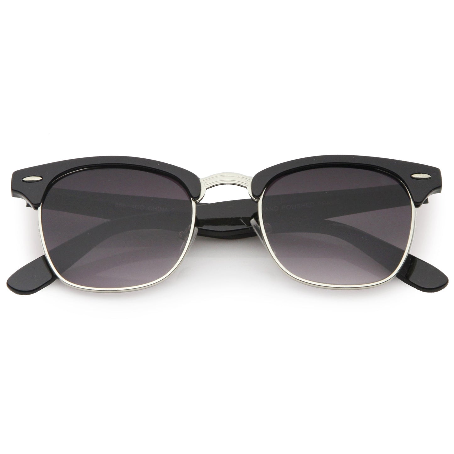 zeroUV - Classic Square Neutral Colored Lenses Horn Rimmed Sunglasses C771