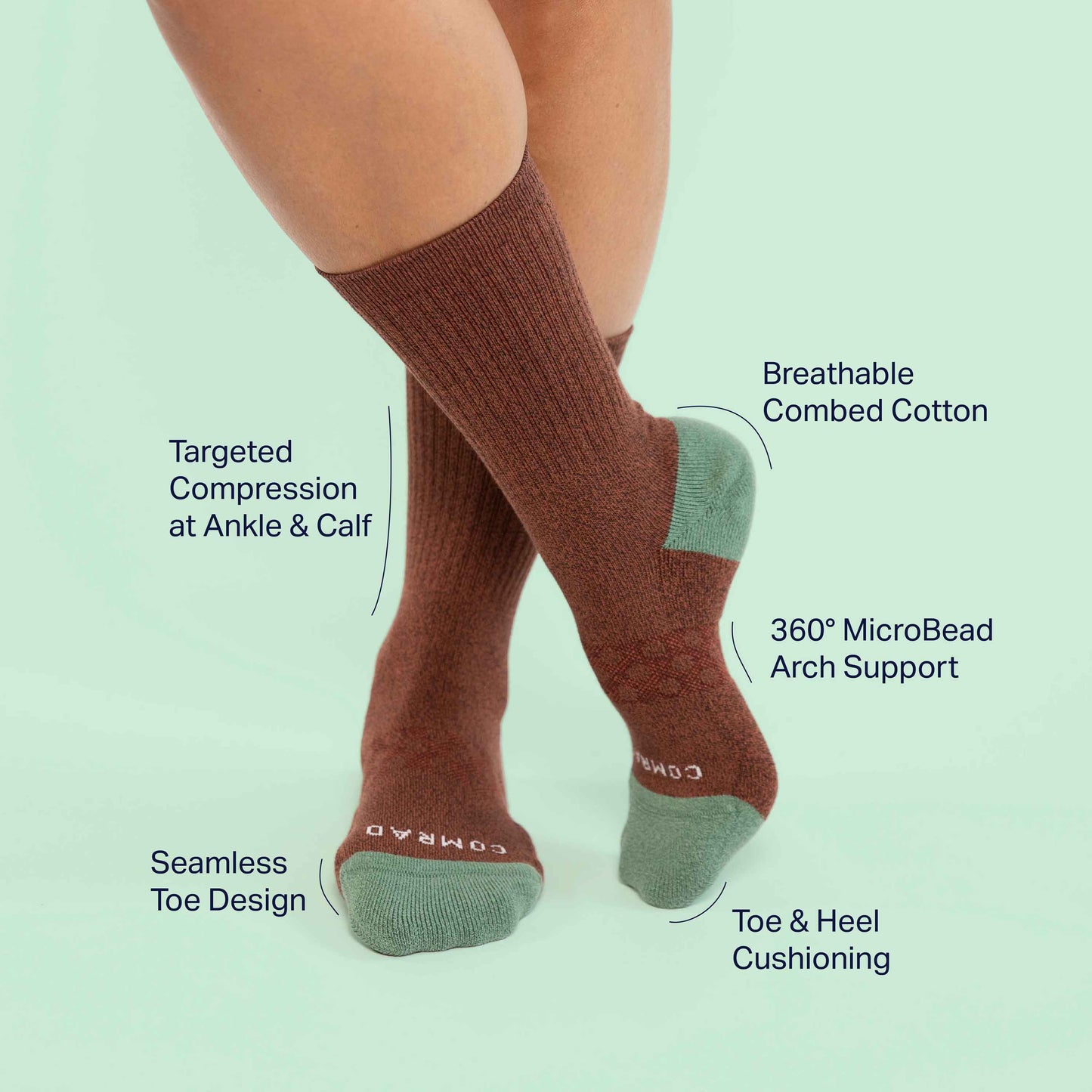 Comrad Combed Cotton Crew Socks