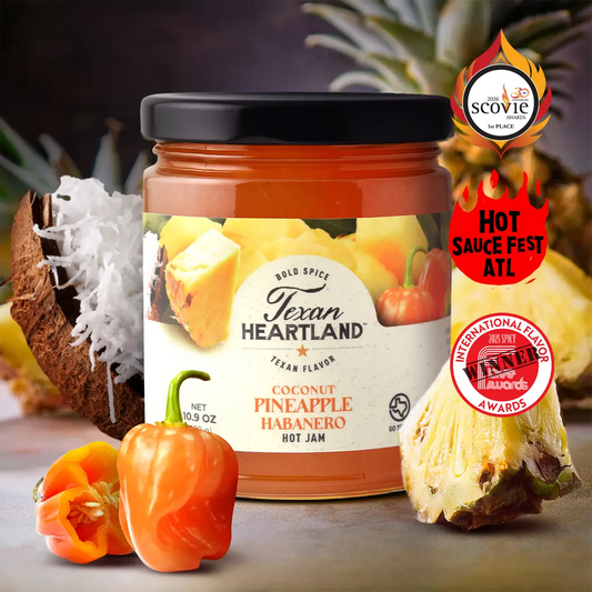 Texan Heartland Coconut Pineapple Habanero Hot Jam
