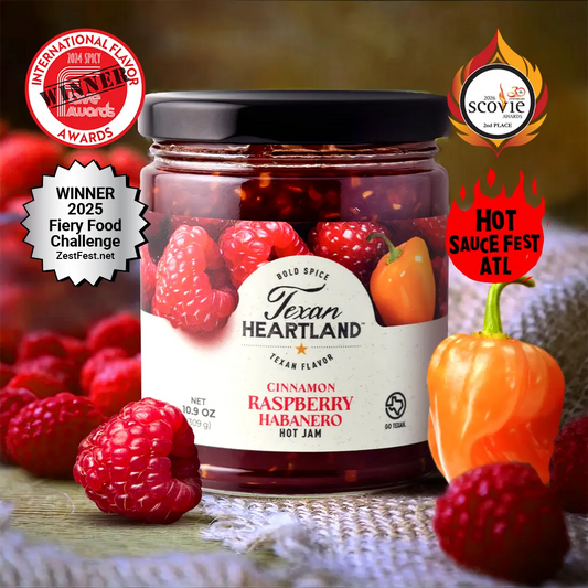 Texan Heartland Cinnamon Raspberry Habanero Hot Jam