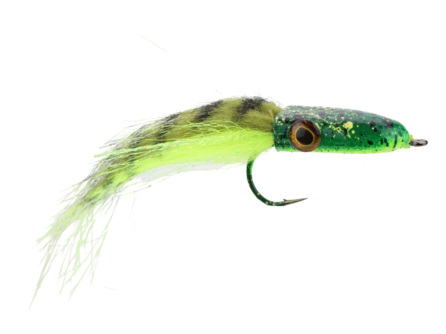 Wild Water - Camo Frog Pattern Snake Head Popper, Size 2/0, Qty. 2