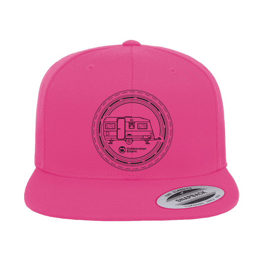 Outdoorzees Camping Kaleidoscope Embroidered Flat Bill Cap