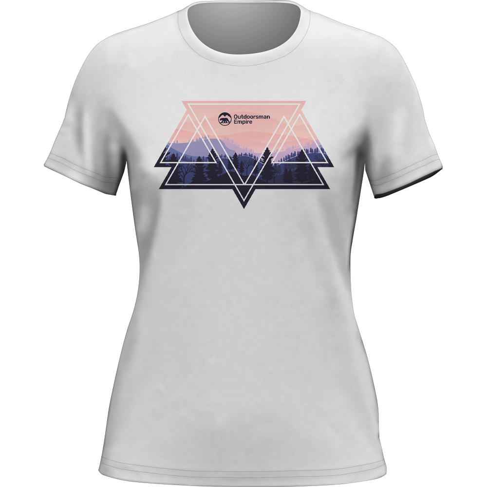 Outdoorzees Camping Triangles T-Shirt for Women