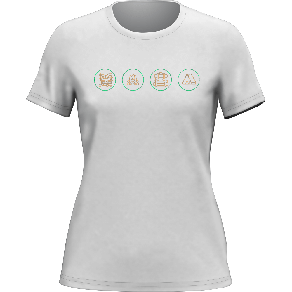 Outdoorzees Camp Life T-Shirt for Women