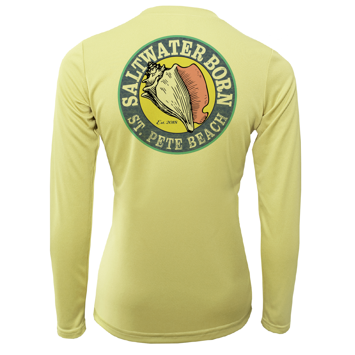 Saltwater Born St. Pete Beach, FL "Saltwater Hair Don't Care" Long Sleeve UPF 50+ Dry-Fit Shirt