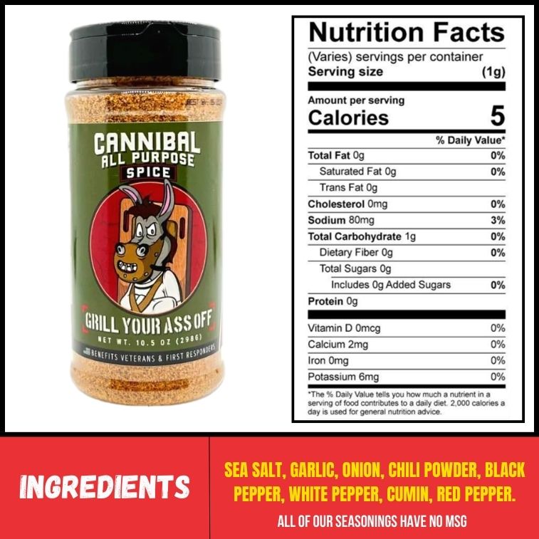 Grill Your Ass Off Cannibal All Purpose Spice™