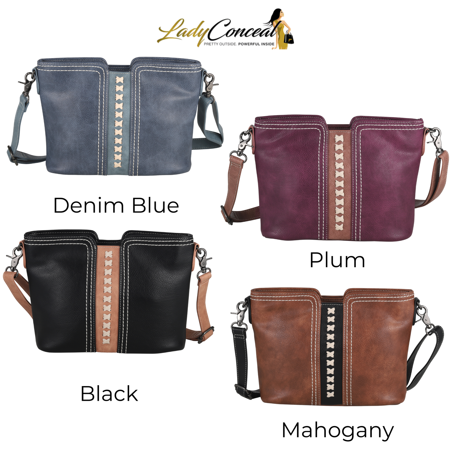 Concealed Carry Carolina Crossbody by Lady Conceal