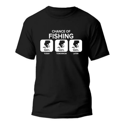 Outdoorzees Chance of Fishing Man T-Shirt