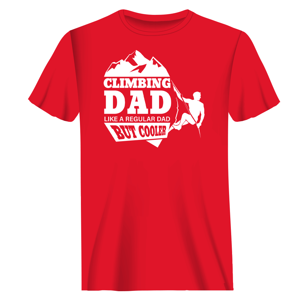 Outdoorzees Climbing Dad Man T-Shirt