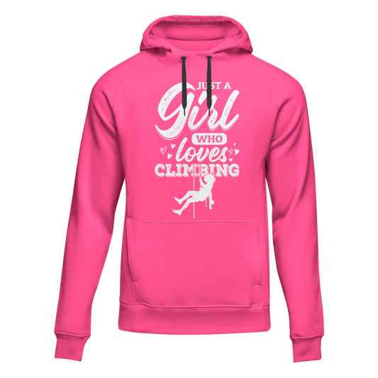 Outdoorzees Climbing Just A Girl Who Loves Climbing Unisex Hoodie