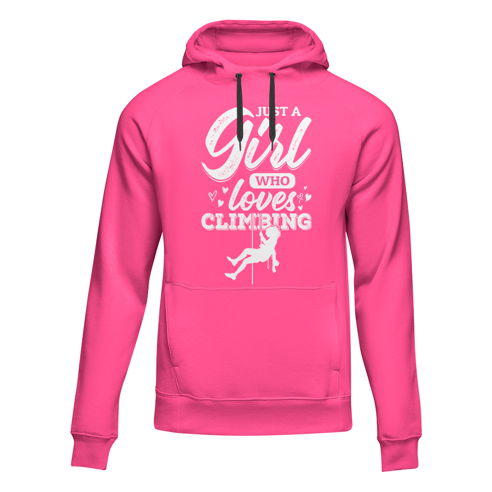 Outdoorzees Climbing Just A Girl Who Loves Climbing Unisex Hoodie