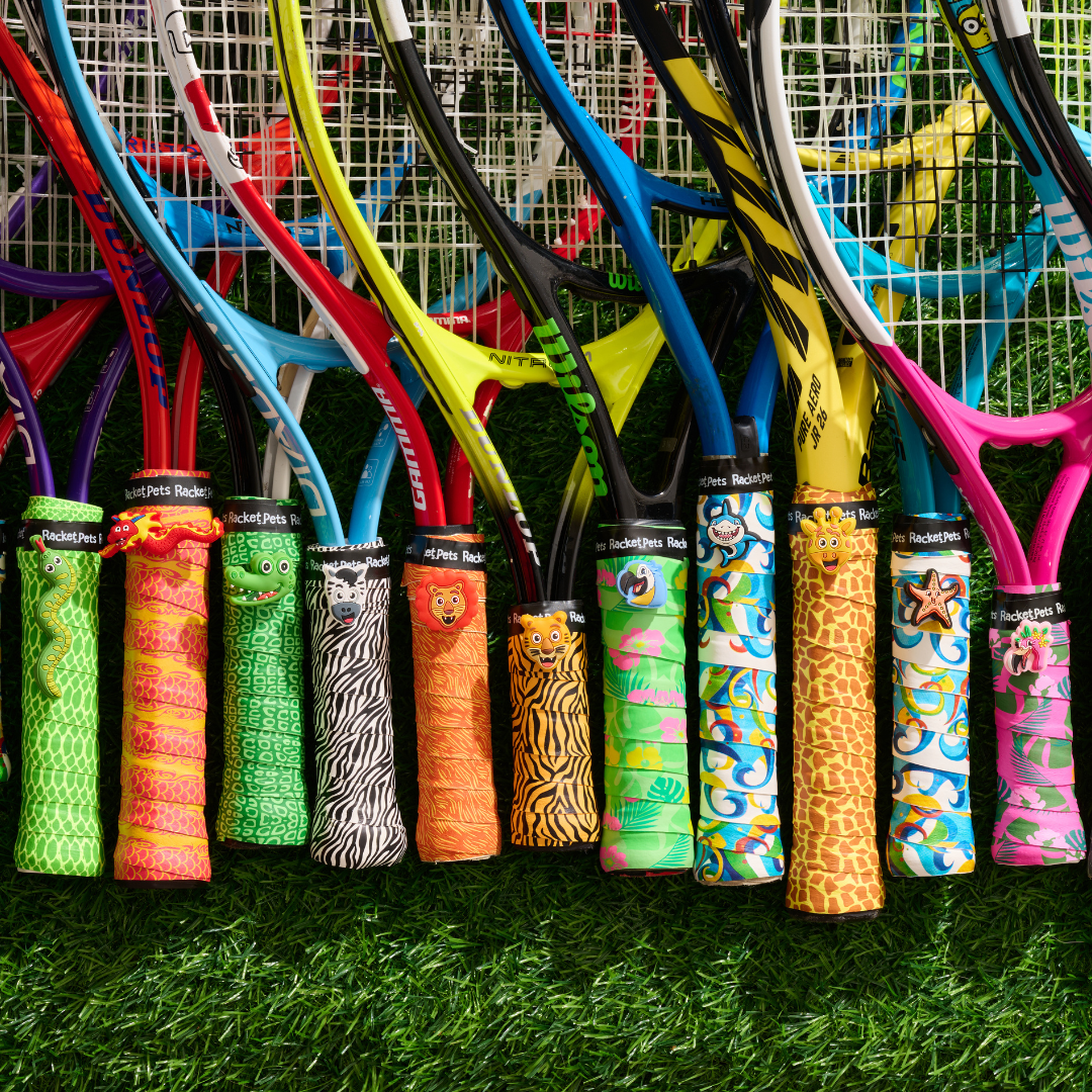 Racket Pets Overgrip Tape for Tennis Racket - Red Dragon (pack of 2)