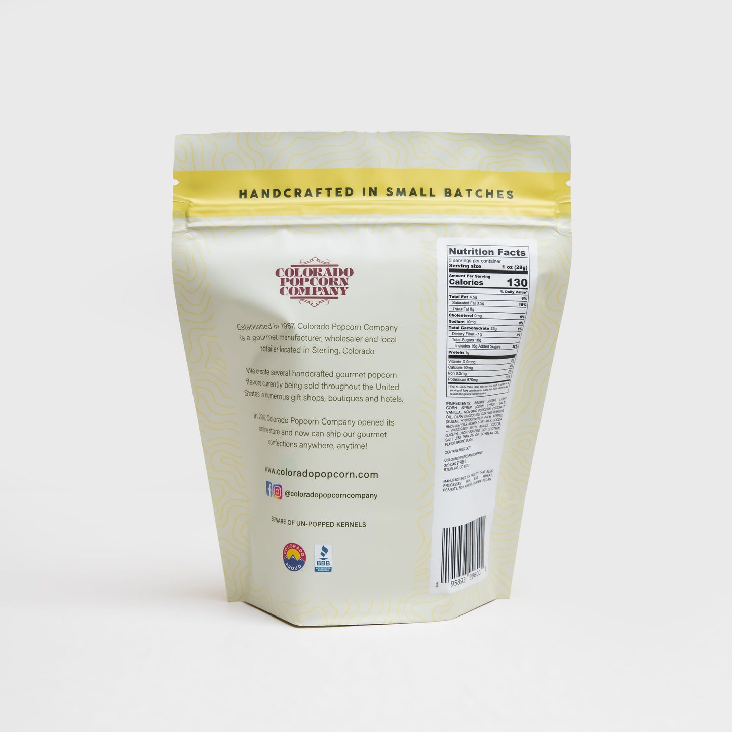 Colorado Popcorn Chocolate English Toffee Popcorn