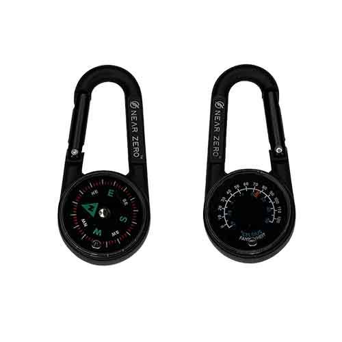 Near Zero Compass / Thermometer Carabiner