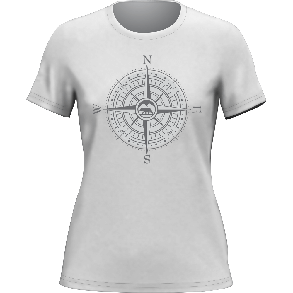 Outdoorzees Compass Camping T-Shirt for Women